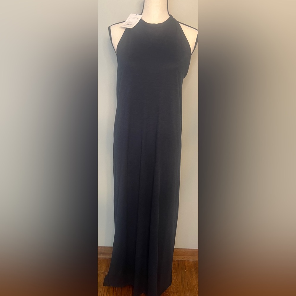 NWT Theory Sonaki M Atmos Light Max Dress in Navy, Size L - Picture 3 of 6
